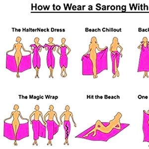 Boho sarong swimsuit cover